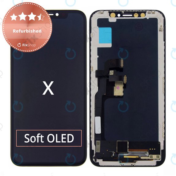Οθόνη για iPhone X, Αφής με πλαίσιο, Refurbished
