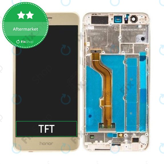Συγκρότημα οθόνης για Huawei Honor 8, Χρυσαφί, Gold, Aftermarket