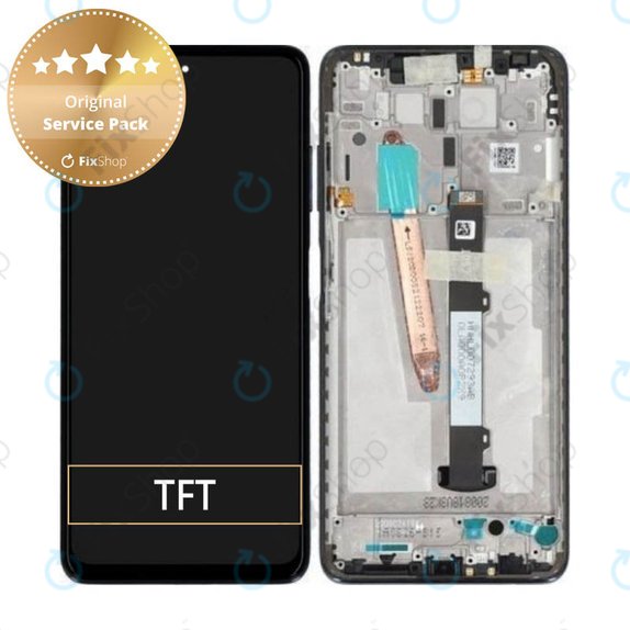 Συγκρότημα οθόνης για Xiaomi Poco X3 NFC, Shadow Gray, Service Pack