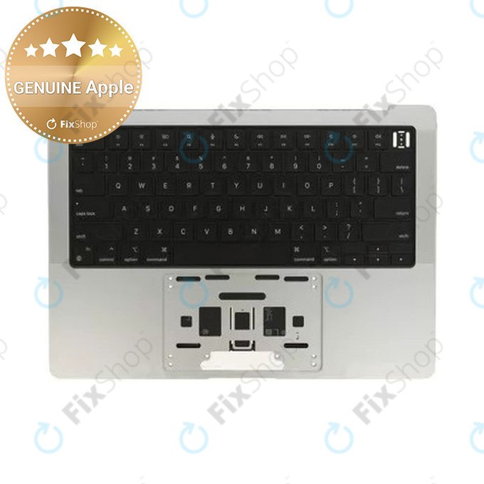 Άνω πλαίσιο πληκτρολογίου για MacBook Pro 14", A2442 (2021), A2779 (2023), με πληκτρολόγιο US και μπαταρία, Silver, 661-32211, Genuine Apple