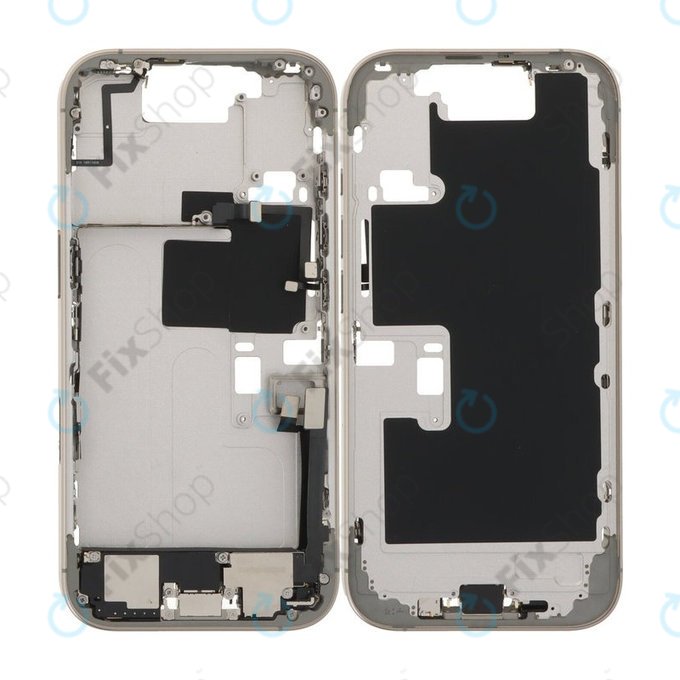 Μεσαίο Πλαίσιο + Κουμπιά Ενεργοποίησης, Έντασης και Κάμερας για iPhone 16 Pro, Natural Titanium