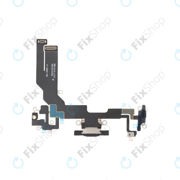 Επαφές Φόρτισης + Καλώδιο Flex για iPhone 16e | Μαύρο, Black