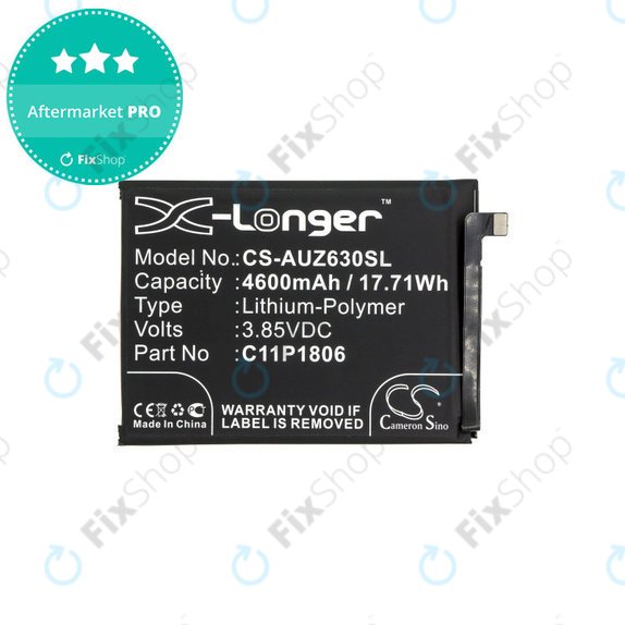 Μπαταρία για Asus Zenfone 6 2019, 4600mAh, Li-Pol, 3.85V, C11P1806, HQ
