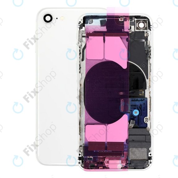 Πίσω Κάλυμμα με Μικρά Ανταλλακτικά για iPhone SE (2nd Gen 2020) | Λευκό | White