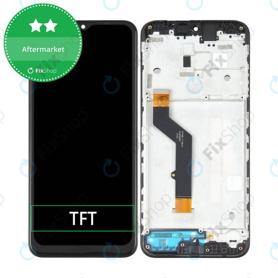 Συγκρότημα οθόνης για Motorola Moto E7 Plus, XT2081, Μαύρο, Black, Aftermarket