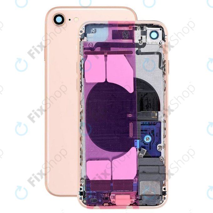 Πίσω Κάλυμμα με Μικρά Ανταλλακτικά για iPhone 8 | Χρυσαφί | Gold