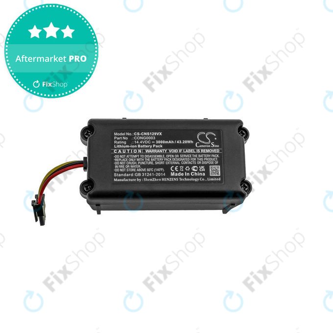 Μπαταρία για Cecotec Conga 1290, 1390, 1490, 1590, CONG0003, 14.4V, 3000mAh, HQ