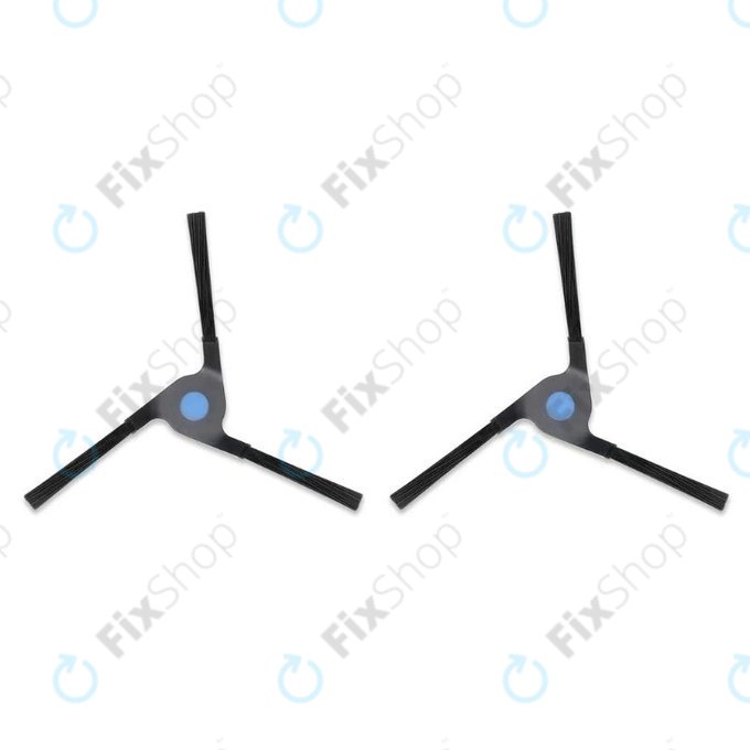 Πλαϊνή Βούρτσα (2τμχ) για Ecovacs Deebot X2-series | Μαύρο | Black