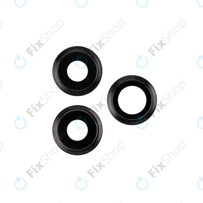 Φακός Πίσω Κάμερας με Πλαίσιο για iPhone 11 Pro | 11 Pro Max | Διαστημικό Γκρι | Space Gray | 3τμχ