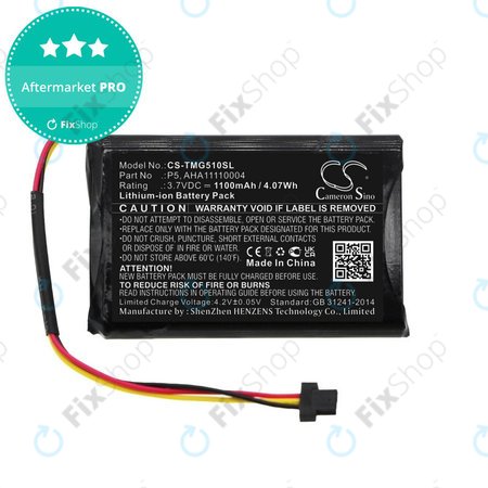 Μπαταρία για TomTom Go 510, 1100mAh, Li-Ion, 3.7V, AHA11110004, HQ