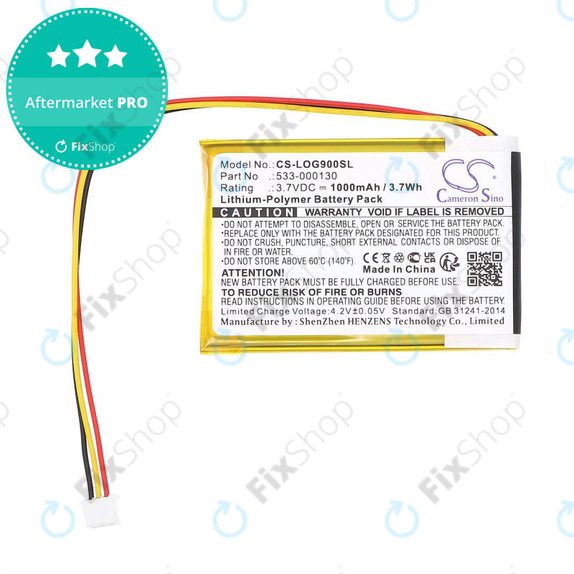 Μπαταρία για Logitech G403, G703, G900, G903, 1000mAh, Li-Pol, 3.7V, 533-000130, HQ