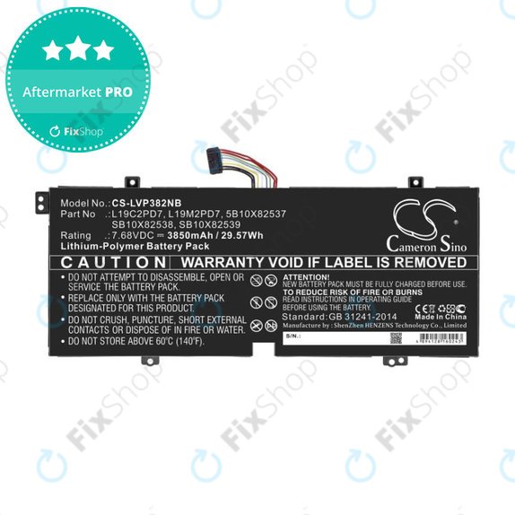 Μπαταρία για Lenovo IdeaPad 3, Duet 3, 3850mAh, Li-Pol, 7.68V, L19C2PD7, HQ