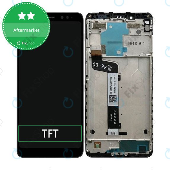 Συγκρότημα οθόνης για Xiaomi Redmi Note 5 Pro, Μαύρο, Black, Aftermarket