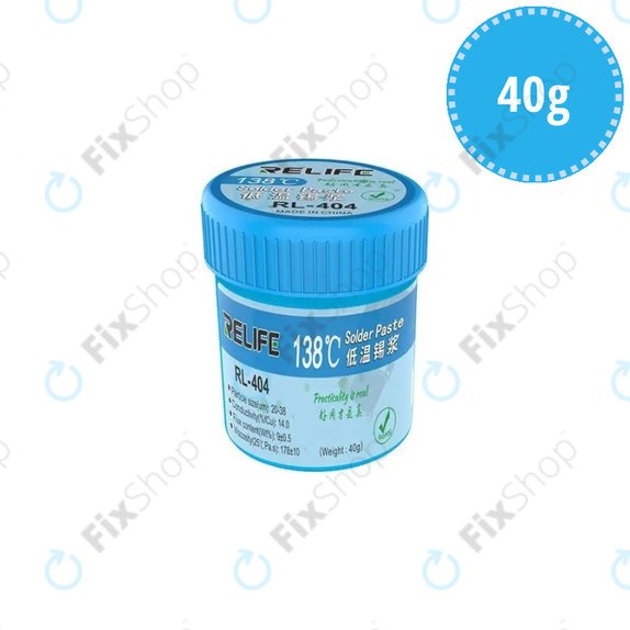 Πάστα Συγκόλλησης Relife RL-404 - 138°C (40g)