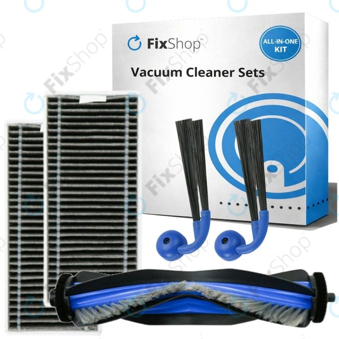 Σετ ανταλλακτικών για Ecovacs Deebot X9 Pro Omni (1x Κύρια βούρτσα, 2x Φίλτρο, 2x Πλαϊνή Βούρτσα)