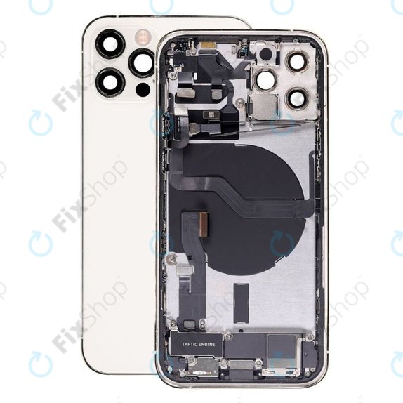 Πίσω Κάλυμμα με Μικρά Ανταλλακτικά για iPhone 12 Pro | Ασημί | Silver
