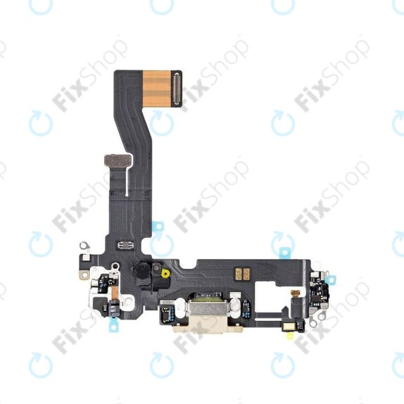 Επαφές Φόρτισης + Καλώδιο Flex για iPhone 12 | 12 Pro | Χρυσαφί | Gold