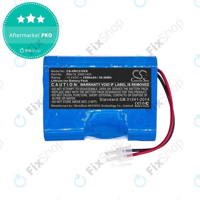 Μπαταρία για Hoover RBC-series, RB219, 35601403, 14.4V, 2500mAh, HQ
