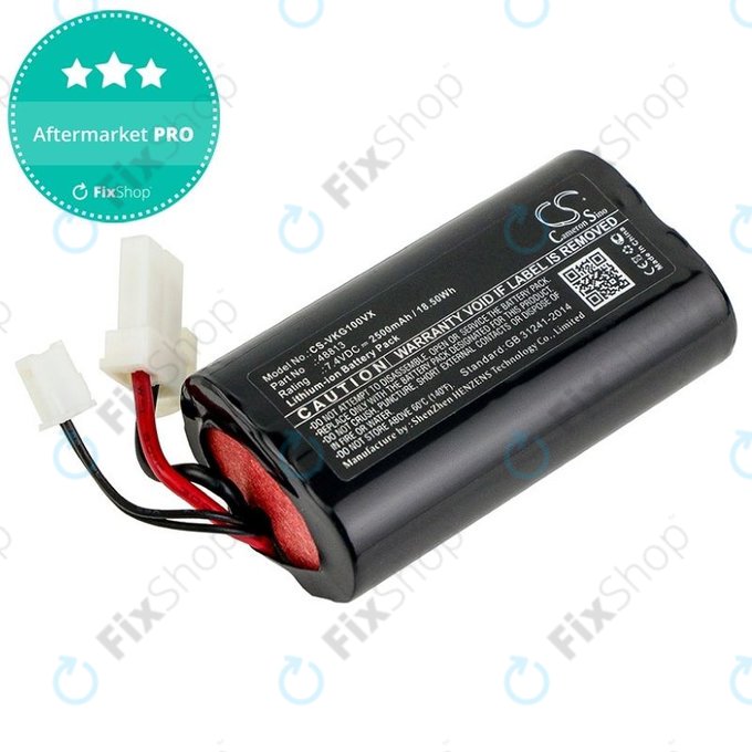 Μπαταρία για Vorwerk Kobold VG100, 48813, 7.4V, 2500mAh, HQ