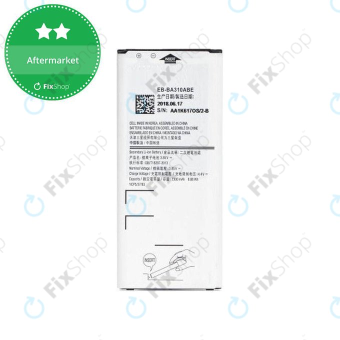 Μπαταρία για Samsung A3 A310F (2016), BA310ABE, 2300mAh