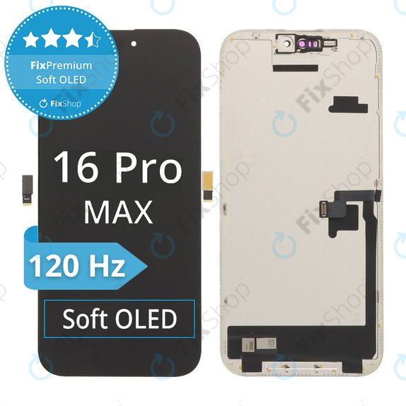 Οθόνη Soft OLED για iPhone 16 Pro Max - Τζάμι αφής + Πλαίσιο, DIAGNOSTIC