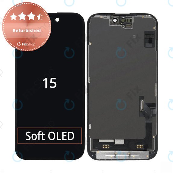 Οθόνη για iPhone 15, Αφής με πλαίσιο, Refurbished