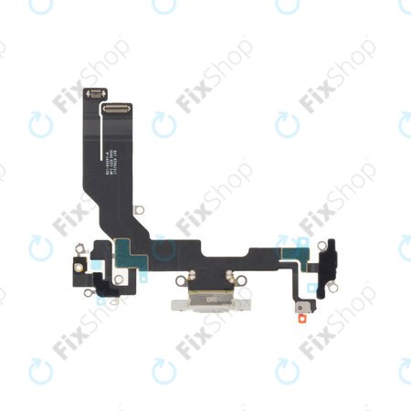 Επαφές Φόρτισης + Καλώδιο Flex για iPhone 16e | Λευκό, White