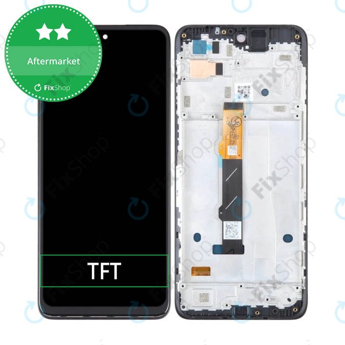 Συγκρότημα οθόνης για Motorola Moto G42, XT2233, Μαύρο, Black, Aftermarket
