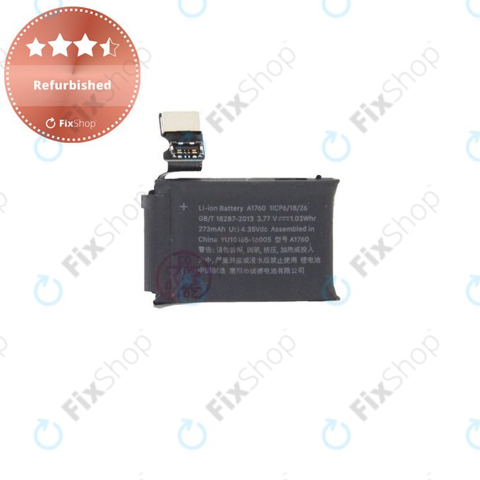 Μπαταρία για Apple Watch 2 38mm, A1760, 273mAh, Refurbished