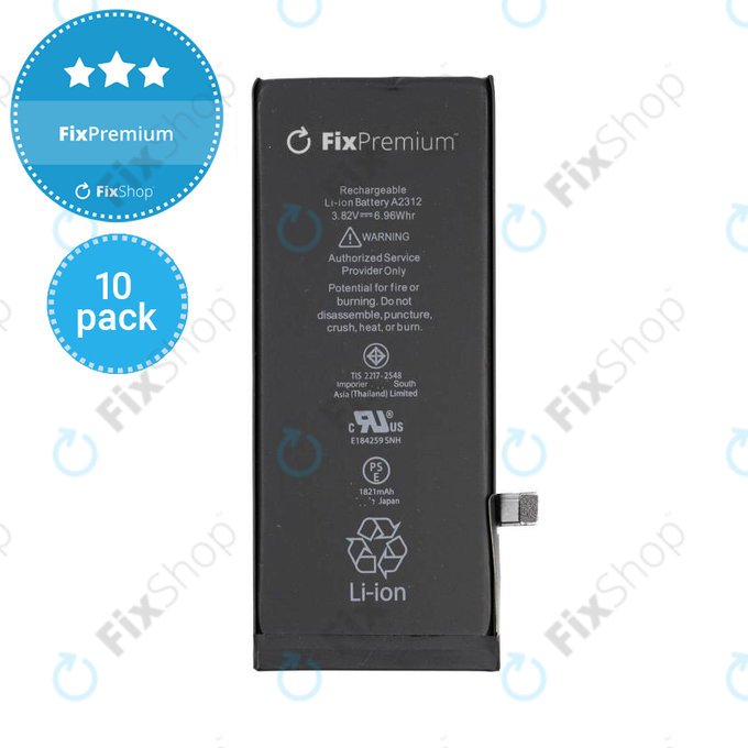 Μπαταρία για iPhone SE (2nd Gen 2020), 10 Pack, 1821mAh, FixPremium