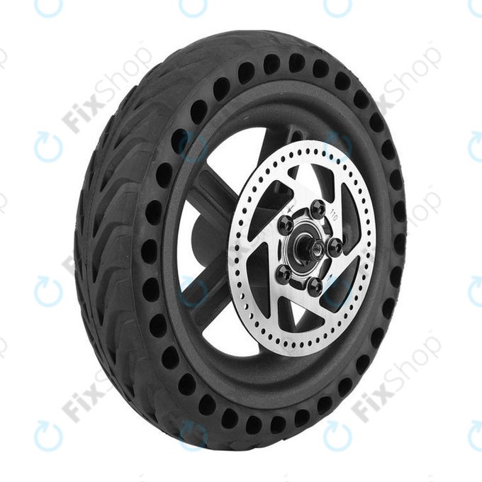 Πίσω Τροχός + Δίσκος Φρένου για Xiaomi Mi Electric Scooter 1S | 2 M365 | Essential | Μαύρο | Black