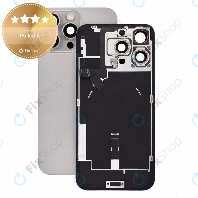 Γυαλί πίσω περιβλήματος για iPhone 16 Pro Max, Natural Titanium, Pulled A