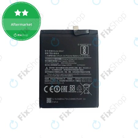 Battery για Xiaomi Mi A2 Lite (Redmi 6 Pro) | BN47 | 4000mAh