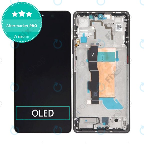 Συγκρότημα οθόνης για Xiaomi Poco F5, 23049PCD8G, 23049PCD8I, Μαύρο, Black