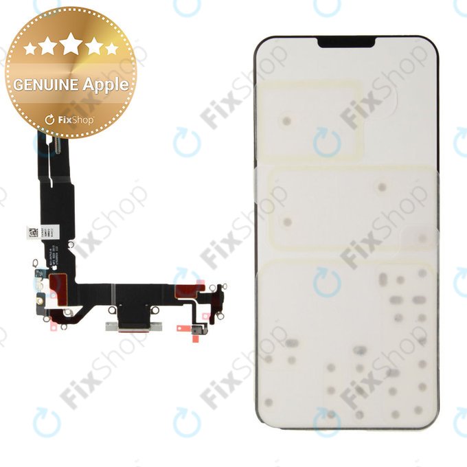 Επαφές Φόρτισης + Καλώδιο Flex για iPhone 16 | White | 923-11223 | Genuine Apple