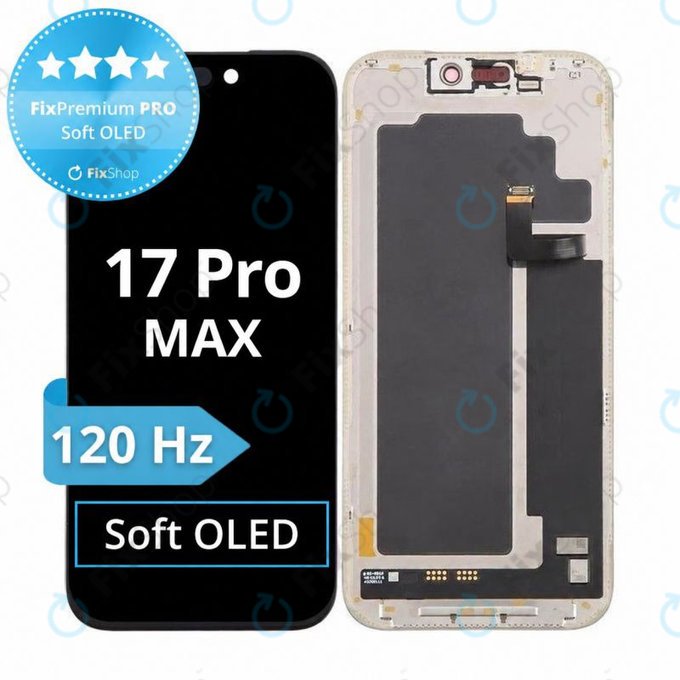 Οθόνη Soft OLED 120Hz για iPhone 17 Pro Max, Αφής με πλαίσιο, FixPremium PRO