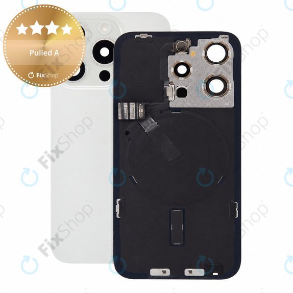 Γυαλί πίσω περιβλήματος για iPhone 15 Pro, White Titanium, Pulled A