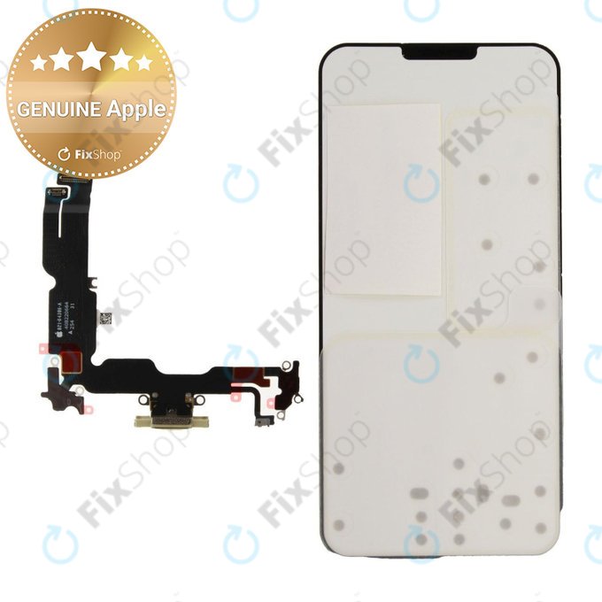 Επαφές Φόρτισης + Καλώδιο Flex για iPhone 15 Plus | Yellow | 923-12774 | Genuine Apple
