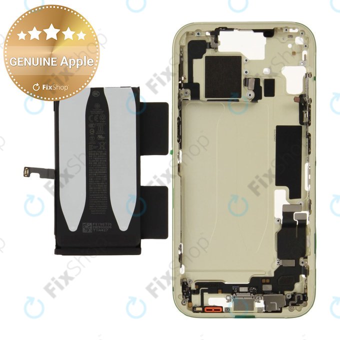 Μεσαίο πλαίσιο με μπαταρία για iPhone 15 | Yellow | ZD076-00671 | Genuine Apple