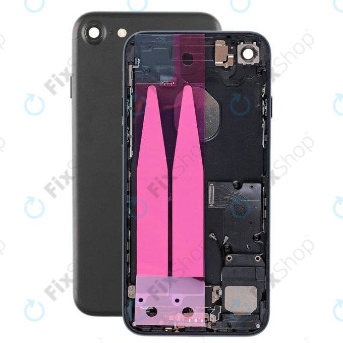 Πίσω Κάλυμμα με Μικρά Ανταλλακτικά για iPhone 7 | Μαύρο | Black
