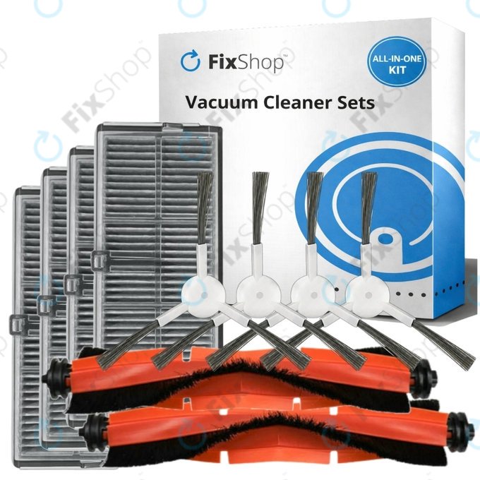 Σετ ανταλλακτικών για Xiaomi Robot Vacuum H40 - Standard set XL (2x Κύρια βούρτσα, 4x Φίλτρο, 4x Πλαϊνή Βούρτσα)