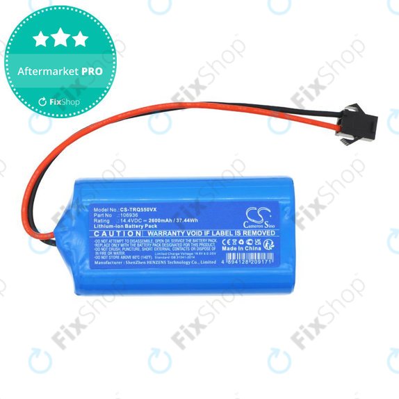 Μπαταρία για Tesla Robostar IQ550, 2600mAh, Li-Ion, 14.4V, 106936, HQ
