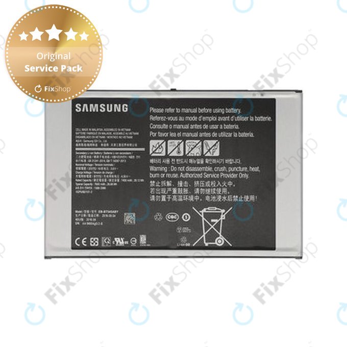 Μπαταρία για Galaxy Tab Active 4 Pro 5G, T630, T636, EB-BT545ABY, GH43-04969B, GH43-04978B, 7600mAh, Service Pack