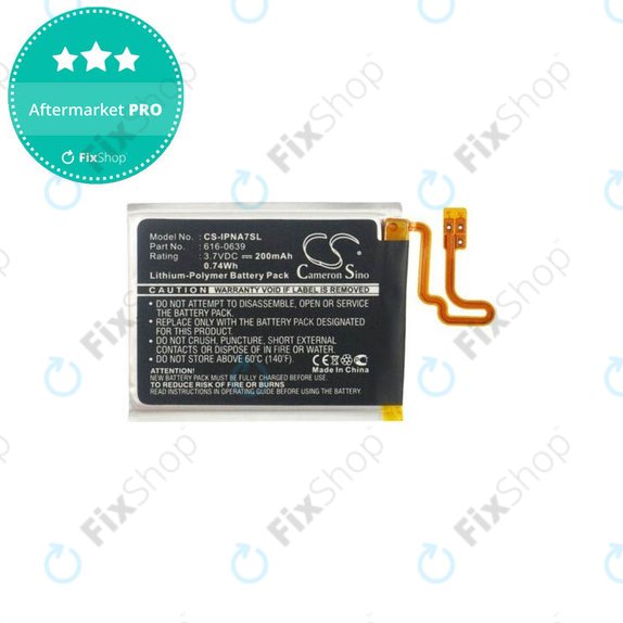Μπαταρία για iPod Nano 7th Gen, 616-0639, 200mAh, HQ