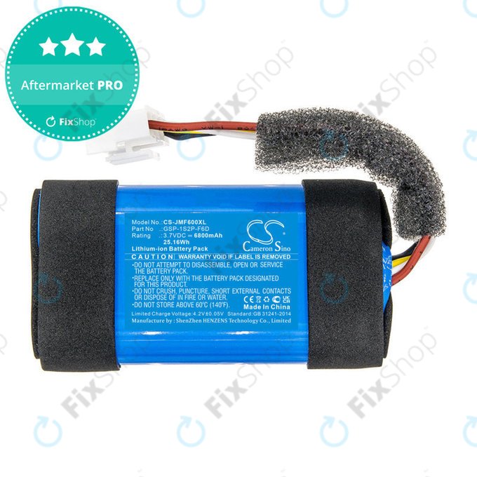 Μπαταρία για JBL Flip 6, 6800mAh, Li-Ion, 3.7V, GSP-1S2P-F6D, HQ