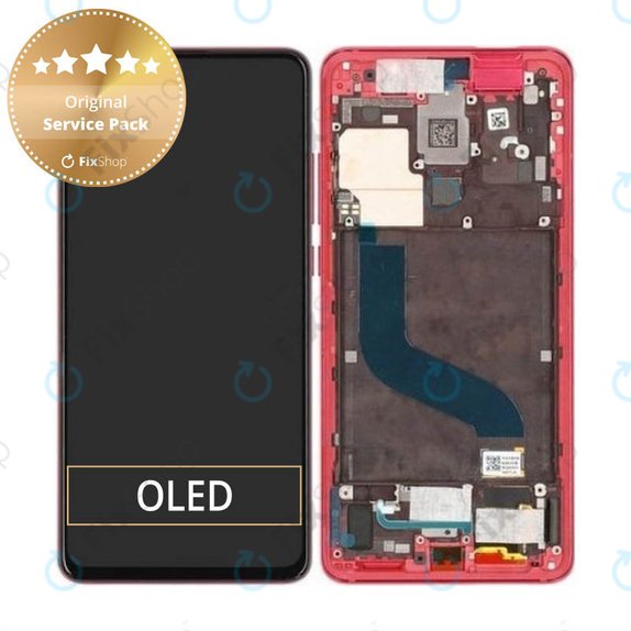 Συγκρότημα οθόνης για Xiaomi Mi 9T, Mi 9T Pro, Red Flame, Service Pack