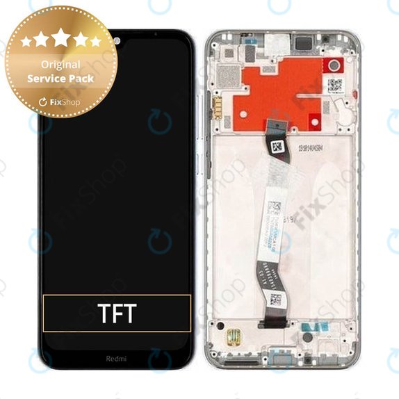 Συγκρότημα οθόνης για Xiaomi Redmi Note 8T, Moonlight White, Service Pack