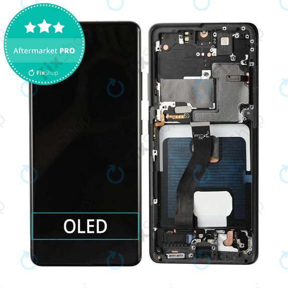 Συγκρότημα οθόνης για Samsung S21 Ultra, G998B, Phantom Black