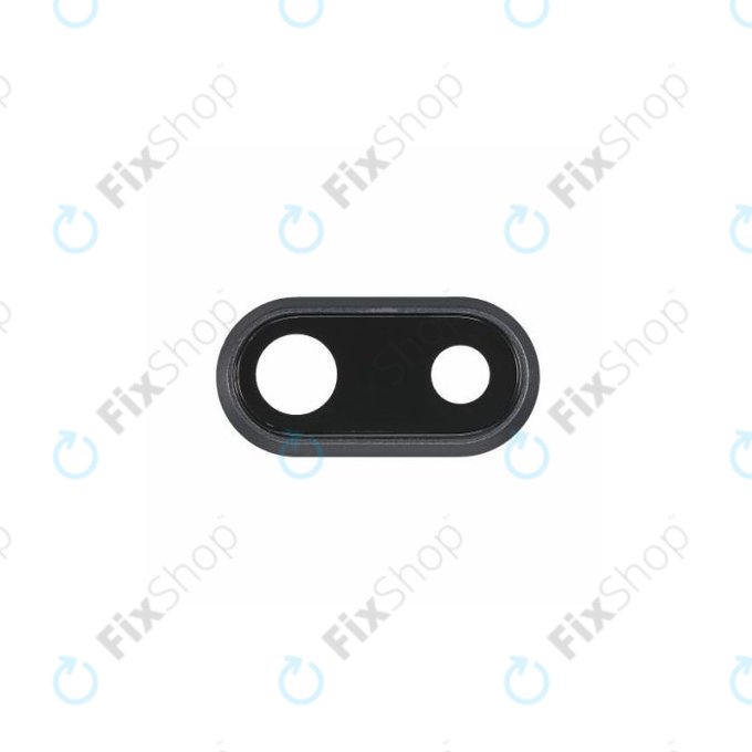 Γυαλί Φακού Πίσω Κάμερας με Πλαίσιο για iPhone 8 Plus | Διαστημικό Γκρι | Space Gray