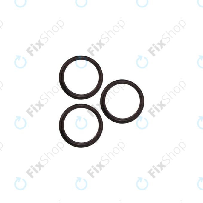 Πλαίσιο Φακού Πίσω Κάμερας για iPhone 12 Pro | Γραφίτης | Graphite | 3τμχ